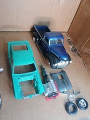 Vintage Model Car Parts Lot AMT Revell VW Bus Projects Repair 1/24
