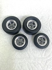 1:43 American Racing Torq Thrust Wheels On Pie Crust Rear and Skinny Front Tires