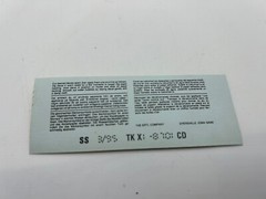 Vintage Revell 1957 Ford Fairlane, 8028–9230 model decal vintage