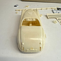 XK120 JAG HELLCAT VINTAGE AURORA 1/32 Plastic Model Kit 1960 Issue Parts only