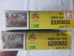 German Half-Track Hanomag Sd.Kfz. 251/1 Sealed Model Kit 1974 Armor ANH Kits (2)