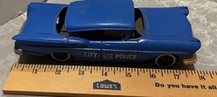 Vintage 1958 PMC Impala City Police Promo Friction Car with Siren, READ