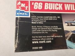 Vintage AMT ERTL 1/25 ’66 BUICK WILDCAT Kit No. 31222 NOS FACTORY SEALED 2001