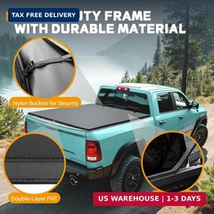 Soft Tri-Fold Truck Bed Tonneau Cover Fit for Ford Maverick 2022 2023 2024 2025