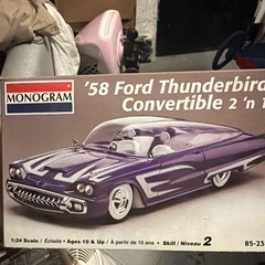 Monogram 1958 Ford🦅 Thunderbird⚡️ Convertible🏁 2 N 1 Sealed Parts