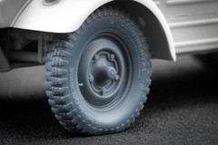 Kubelwagen type 82 Sagged wheel set (3d printed) for Meng 1/35 ScaleX WW 35003S