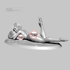1/35 50mm Resin Sleeping Girl Unpainted Unassembled td-4409-KMMX