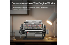 For Adults V8 Combustion Engine Model Building Kits Internal DIY Hobby