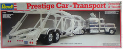 Revell 7432 1:25 Scale Prestige Car-Transport & Peterbilt Tractor open box