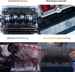Small V8 Engine Kit for Adults & Kids – Realistic Build