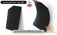 24″ x 24″ Angled Mud Flaps for Semi Trucks 1/5″ Thick Mudflaps Semi Truck for Ba