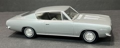 1967 MPC Plymouth Barracuda Hardtop Dealer Promo Car RARE Metallic Silver