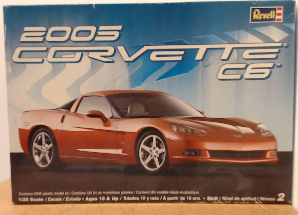 Revell 2005 Corvette C6 Model Kit 1:25 Scale Skill Level 2 MPN 85-2840