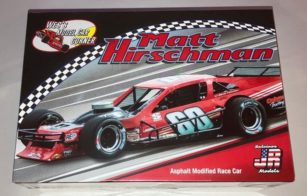 Matt Hirschman 60 Asphalt Modified Stock Car Wes’s Salvino 1:25 model car kit