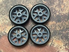 1/24 Resin: 26 Scale-Inch “Chevy Silverado Snowflake” Model Car Wheels/Tires