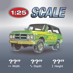 AMT 1219 1972 GMC Jimmy 2-in-1 1/25 4×4 SUV Model Kit New