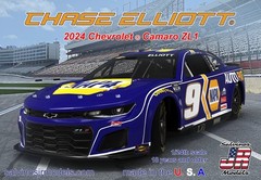 Salvino Jr ’24 Chase Elliott Chevy Camaro ZL1 NAPA NASCAR plastic model kit 1/24