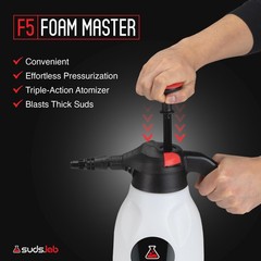 Suds Lab F5 Foam Master Triple-Action Pump Foam Sprayer 70oz Cordless Car Wash B