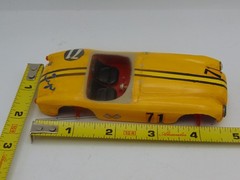 Vintage Model Car Wood 5 ” Long Built 1960’s Road Racer Roadster For Parts