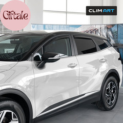 In-Channel Incredibly Durable Rain Guards for Kia Sportage 2023-2026, Original W