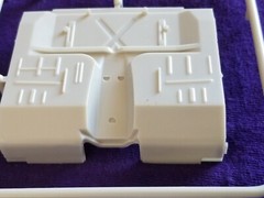 1972 FORD F250 CAB FLOOR , SIDE PANELS , SEAT from Moebius 1:25 Model Kit 67-72