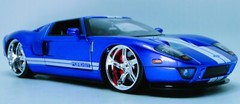 Ford GT40 Race Car Classic Custom Built Concept 18 Model 12 Carousel Blue 1:24