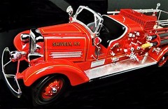 Fire Engine Truck Ford Built 1 Metal Model Vintage 1940 T 24 Pickup Car 16 A 25