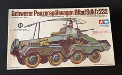 Vintage Tamiya MM136A Sd.Kfz.232 8 Rad 1/35 German Armored Car Model Kit
