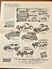 Vintage Gabriel 1:20 “Henry’s Unforgettable” 1909 Model T Touring Metal Auto Kit