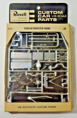 Vintage Revell Custom Car parts #C-1127 Tubular Chrome Roadster frame complete