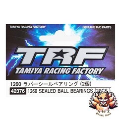 NEW Tamiya RC Model TRF Series Part No. 276 1260 Rubber Seal Bearings (2 pieces)