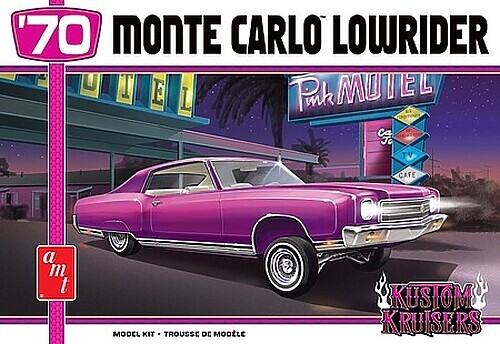 AMT 1970 Chevy Monte Carlo Lowrider – Plastic Model Car Vehicle Kit – 1/25