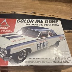 Lindberg DODGE 1964 330 Super Sport Max Wedge Model Kit “Color Me Gone” Sealed