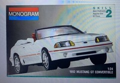 92 Mustang GT “REAR END“ 161-2 1647 Model Car Parts COMBINE PARTS SAVE $