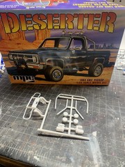 mpc 1984 gmc pickup model kit 1:25 toll bar, brush guard winch parts only.