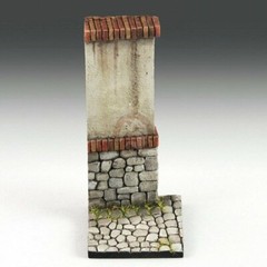 Royal Model 54mm (1/32) 1/35 Cobblestone Road Section with Wall Base (3.5cm) 868