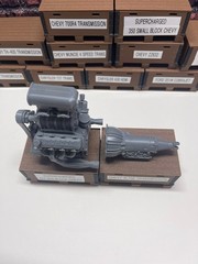 3D Printed CHEVY BLOWN BIG BLOCK with 4L75E-R Trans 1/24th – 1/10th MADE IN USA