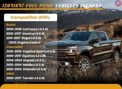 EP1028 High Pressure Fuel Pump Compatible with Buick LaCrosse, Verano, Regal