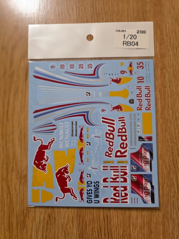 1/20th Unknown Brand Decal for Red Bull RB4 2008