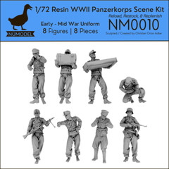 NUMODEL NM0010 | 1/72 Resin WWII Panzerkorps Scene Kit “Reload & Restock” | 8pc