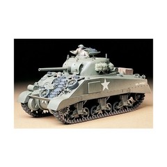 TAMIYA Military Model 1: U.S. Medium Tank M4 Sherman (Early Producti SW (New)