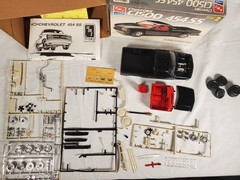Vintage AMT ERTL 6032 Chevy C1500 454 SS 1/25 Started Project Model Kit