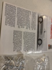 Vintage Metal Die Cast Testors 1957 Corvette Model Car Kit Snap Chevrolet Chevy