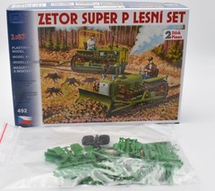 SDV 492 1:87 H0 Tractor Zetor Super P Set 2 Pieces. Plastic model kit. New