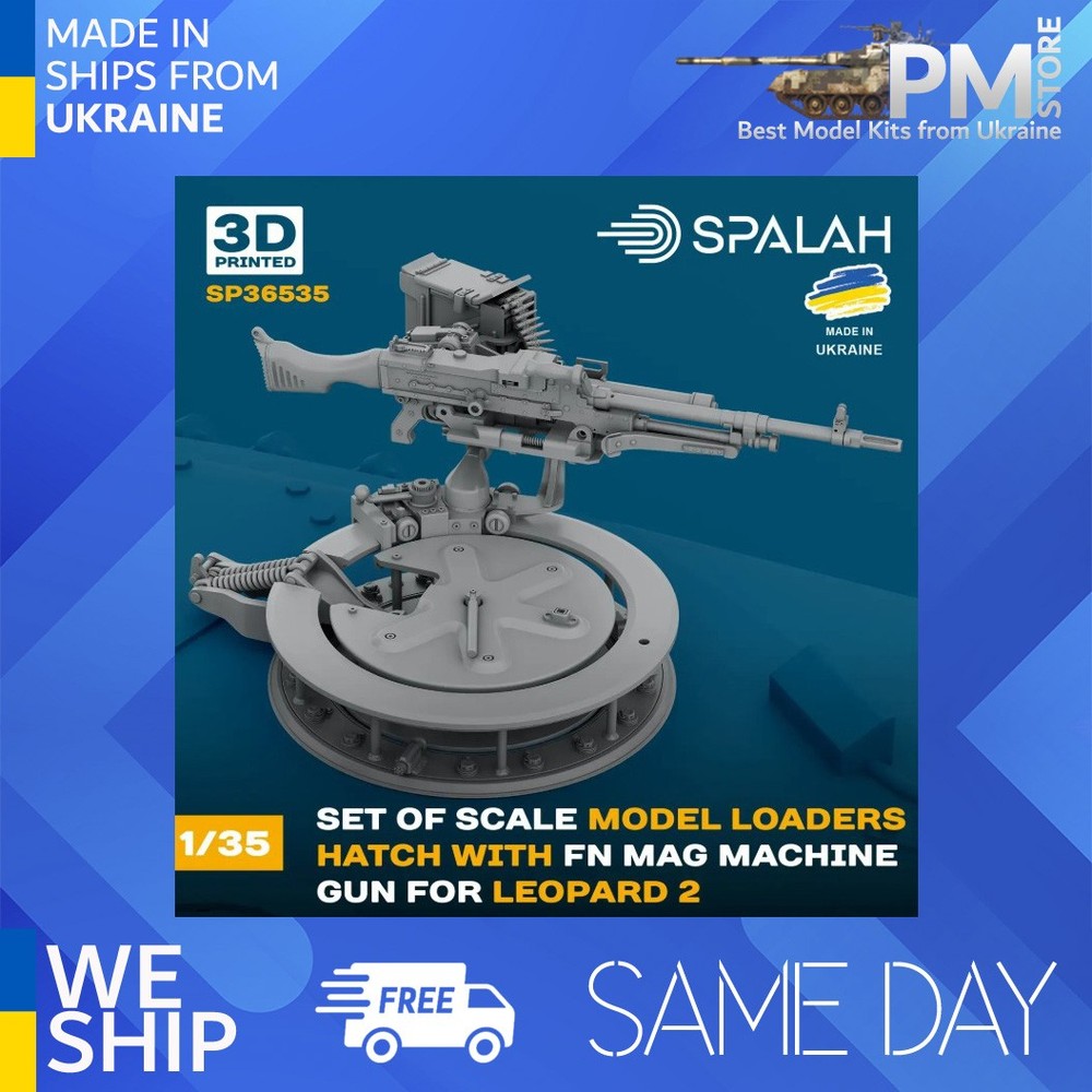SPALAH 36535 1/35 Set of scale model “Loader hatch with machine gun FN MAG