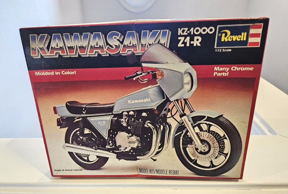 Revell 7802 1/12 Kawasaki KZ-1000 Z1-R Motorcycle Model Kit Vintage 1981 Rare Ed