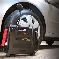1100-Amp Car Battery Jump Starter/ Portable Power Station, 12V DC Charging, 12V