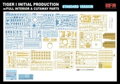 RFM 1/35 RM 5130 Tiger I Initial Standard Edition w/Full Interior & Cutaway New