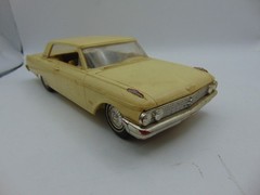 Vintage 1962 Ford Galaxie 500 Dealer Promo Model Parts Car Missing Wheel