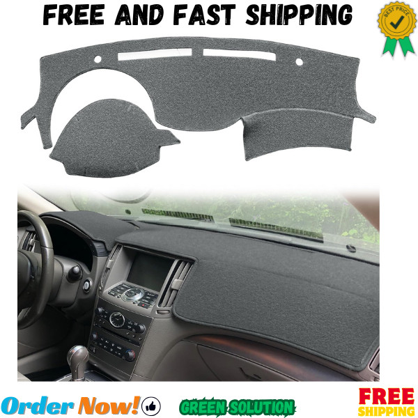 Dash Cover Mat Custom Fit for Infiniti G25 G25X G35 G35X G37 G37X 2008 2009